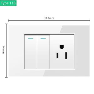 Enchufe de Pared Tipo 118 para Estados Unidos/Australia con Carga Rápida USB, Interruptor Eléctrico de Pared con Cable Negro USB Tipo C - Product Image 4
