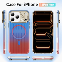 Nouvelle Coque de Téléphone de Luxe Antichoc avec Embossage, Cadre d'Objectif d'Appareil Photo en Métal et Boutons, Coque Magnétique Puissante pour iPhone 17 18 Pro Max