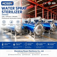 Stérilisateur industriel de type pulvérisation Mosen, autoclave pour bocaux en verre, boîtes de conserve, bouteilles en PP, bouteilles en HDPE et sachets