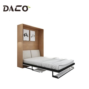 <span class=keywords><strong>Cama</strong></span> de pared <span class=keywords><strong>Vertical</strong></span> oculta con gabinete de Material de tablero de partículas, <span class=keywords><strong>cama</strong></span> plegable con doble Escritorio - Product Image 2