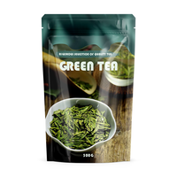 Poudre de Matcha 100% Pure Directement du Fabricant, Sachet Doypack Refermable avec Fermeture Éclair et Motifs de Poudre Verte
