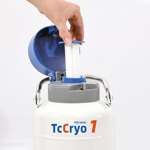 Contenedor Pequeño de Nitrógeno Líquido 1 Litro Inseminación Artificial Tanque de Almacenamiento de Semen Criogénico - Product Image 2