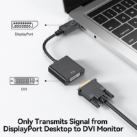 Câble de convertisseur adaptateur DP DVI plaqué or DP DVI mâle femelle VGA combinaison Compatible moniteur audio HDTV DVD HDMI de bureau