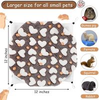 Lot de 2 hamacs suspendus pour petits animaux, accessoires de cage pour cochon d'Inde, furet, chinchilla, perroquet, petaur, écureuil, hamster