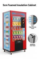 Distributeur automatique de boissons et de snacks minceur en gros, écran tactile 10,1 pouces, capacité 300-600 pièces, refroidissement par absorption, économie d'énergie