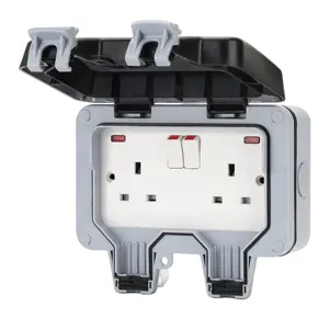 Weatherproof Waterproof Electrical Switch Outlet Box Cover Electric Switch <strong>Socket</strong> Wall Box <strong>UK</strong> <strong>Socket</strong> 13A Factory Stock - Product Image 1