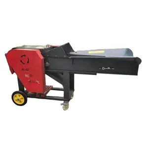 Farm use grass chaff cutter straw crusher hay cutter cotton chopping machine cattle cow goat sheep food electric chaff cutter