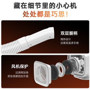 เครื่องเป่าขนสัตว์เลี้ยง Chaolun สีขาว มอเตอร์ AC ช่องลมเข้า 3 ทาง ลมแรง ทรงพลัง สำหรับกรูมมิ่งแมวและสุนัข - Product Image 5