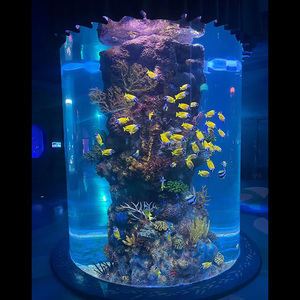 Plaques de moulage préfabriquées résistantes aux fissures, moulage unique, verre acrylique ultra transparent, aquarium en acrylique pour hôtel, <span class=keywords><strong>restaurant</strong></span>, hall - Product Image 2
