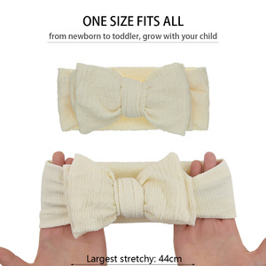 Flower Tulip Print <strong>Baby</strong> Bow <strong>Headband</strong> Stretchy Floral Double Layers Topknotted Headwraps Infant Elastic Hairbands For <strong>Baby</strong> Girl - Product Image 6