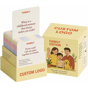 Carte da Conversazione Personalizzate Stampate su Misura, Mazzi Personalizzati per Gruppi e Feste, Giochi da Tavolo Professionali OEM di Alta Qualità - Product Image 3