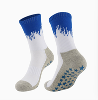 Chaussettes de sport mi-mollet en jersey de coton peigné pour hommes, anti-humidité, anti-odeur, antidérapantes, emballées pour la course à pied