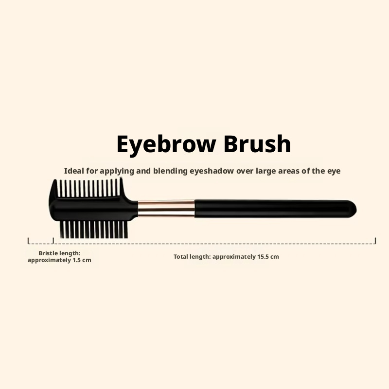 Light luxury black gold-eyebrow comb