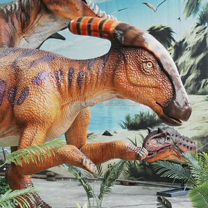 Dinosaurio Animatrónico Parasaurolophus de Tamaño Real con Sistema Neumático, Simulación Realista del Período <span class=keywords><strong>Cretácico</strong></span> - Product Image 3