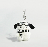 Mini chien en peluche porte-clés pendentif Noël en peluche porte-clés cadeau jouet en peluche pas cher