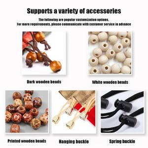 ถุงผ้ากันฝุ่นเปล่าขายส่งจากโรงงาน พร้อมพิมพ์โลโก้ ถุงผ้าฝ้ายแบบมีเชือกผูก พกพาสะดวก ใช้ซ้ำได้ - Product Image 6