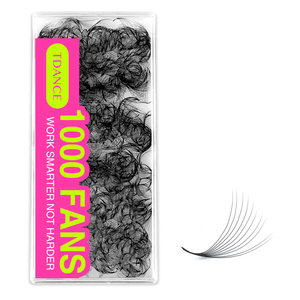 Abanico Suelto Prefabricado Hecho a Mano, Base Puntiaguda, 8-15MM, 1000 Abanicos, Cachemira Prefabricada Súper Suave, Base Puntiaguda Suelta, Cd, Curl, Pestaña - Product Image 1