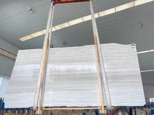 Carrelage en marbre naturel, fabrication chinoise la moins chère, <span class=keywords><strong>prix</strong></span> usine, dalle de marbre blanc poli, aspect bois - Product Image 4