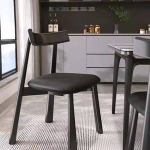 <span class=keywords><strong>Chaise</strong></span> de salle à manger ergonomique moderne en bois massif pour l'extérieur, salle d'attente, hôtels, salles de jeux, salons, meubles de maison - Product Image 4