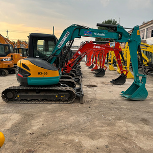 รถขุดขนาดเล็ก RX50 5 ตัน ของแท้จากจีน รุ่นปี 2023 แบบตีนตะขาบ มือสอง ผ่านการทดสอบและตรวจสอบแล้ว 0-2000 ชั่วโมง ขายพร้อมเครื่องยนต์ ปั๊ม และลูกปืน - Product Image 2