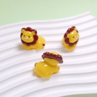 100 figurines miniatures de lions en résine mignonnes, artisanat 3D, animaux pour accessoires de jardin féerique, décoration de bureau