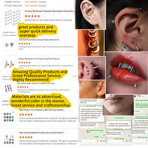 Style chaud petit diable pendentif chaîne boucles d'oreilles F136 titane boucles d'oreilles corps <span class=keywords><strong>Piercing</strong></span> bijoux mode bijoux sexe - Product Image 6