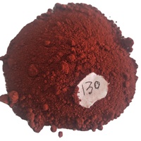 Oxyde de fer pigment rouge pour produits en béton peinture à base d'eau couleur céramique carrelage chaussée brique 130 180 190
