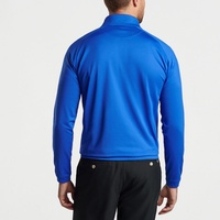 Nouveau Pull de Golf Homme Respirant à Manches Courtes avec Fermeture Éclair, Coupe Slim et Extensible