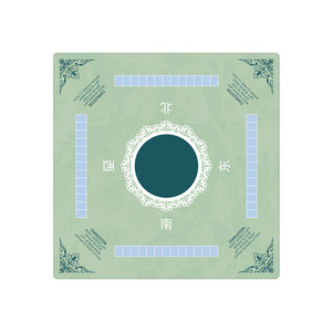 แผ่นรองโต๊ะไพ่นกกระจอกขนาดใหญ่ 31.5 นิ้ว แบบพับได้ พกพาสะดวก ด้านหลังเป็นยางกันลื่น สำหรับเกมไพ่นกกระจอก - Product Image 1