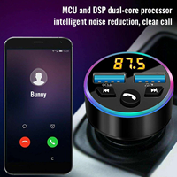 Pengisi Daya Mobil, Adaptor Radio Nirkabel Aux Kit Mobil Pemutar MP3 Penerima Audio Musik Stereo, Panggilan Bebas Genggam Port USB Ganda