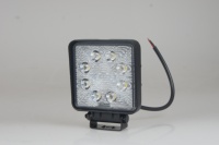 Projecteurs de travail LED 24W, éclairage de chantier tout-terrain, pour voiture, camion, tracteur, bateau, remorque, chariot élévateur, 12V-24V