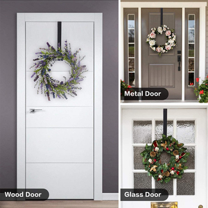 Heavy Duty Adjustable Length Metal <strong>Wreath</strong> Hook Over the <strong>Door</strong> Large <strong>Wreath</strong> <strong>Hanger</strong> <strong>for</strong> Christmas Decor ISO Certified - Product Image 5