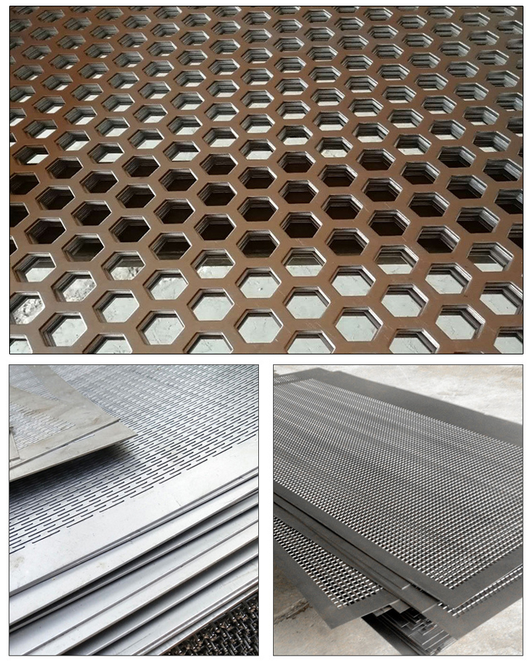 Aluminum Punching Hole Decorative Perforated Metal Mesh For Fencing