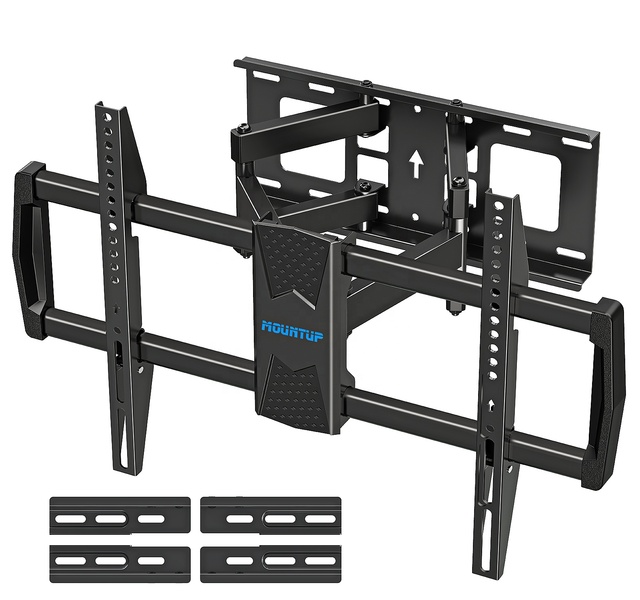 Adjustable TV Wall Mount Swivel Steel TV Rack Bracket for LED LCD TVs up to 82'' VESA 600x400mm
