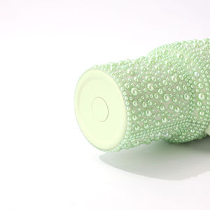 40oz chân không rơm cách nhiệt đầy màu sắc ngọc trai Rhinestone Tumbler đôi tường thép không gỉ sang trọng du lịch ngoài trời xe cup - Product Image 6