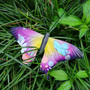 Metal Butterfly Garden Wall Lawn Decoration Metal Arts Outdoor Decor Family For Yard Garden