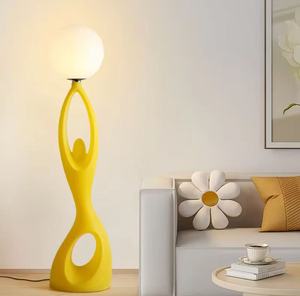Lámpara de Pie de Diseño de Lujo, Moderna, de Resina, Decorativa, con Base E27, Bombillas Halógenas de 2700K, Fácil Instalación, para Uso en Hoteles y Salas de Estar - Product Image 2