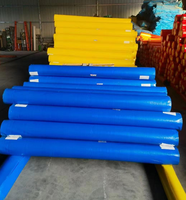 Rouleaux de bâche en tissu HDPE PE de poids moyen du fabricant, enduits imperméables, tricotés, pour usage industriel, extérieur et agricole