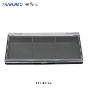 Boîte à poudre carrée en plastique vide, contenants à blush personnalisables avec logo, flacon vide pour poudre, palette à fards à paupières vide - Product Image 5