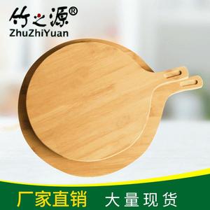 Bamboo <b>Round</b> <b>Serving</b> <b>Tray</b> 34.5 Cm Diameter For Restaurant Use Solid Wood Pattern Design - Product Image 2