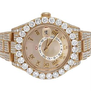 Montre Drioshipping WPass Diamond Tester personnalisée, marque de mode, couleur D, VVS, entièrement sertie de diamants, diamants de laboratoire, acier inoxydable - Product Image 3