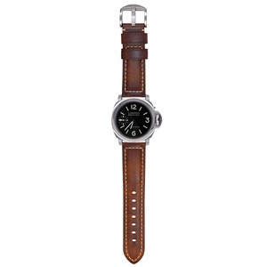 <span class=keywords><strong>Bracelet</strong></span> de <span class=keywords><strong>montre</strong></span> rétro respirant de luxe en <span class=keywords><strong>cuir</strong></span> véritable avec cire d'huile première couche en <span class=keywords><strong>cuir</strong></span> de vachette 22mm <span class=keywords><strong>boucle</strong></span> en acier inoxydable pour hommes - Product Image 5