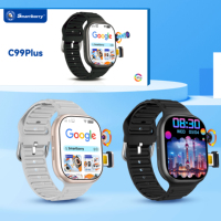 Montre connectée C99 Plus 2.06 pouces 6+64 Go GPS Wifi Caméra rotative 3D Écran AMOLED HD grand écran Fonction carte SIM 5G C99plus