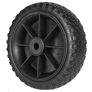 HKT1015 Cubo de diseño compensado de 6 pulgadas barato, rodamientos de 1/<span class=keywords><strong>2</strong></span> pulgadas Neumático de camión de <span class=keywords><strong>mano</strong></span> sin aire sólido en rueda 6x2 ''Rueda plana libre - Product Image 2