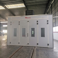 Cabine de peinture à rideau d'eau combinée et cabine de peinture à four électrique