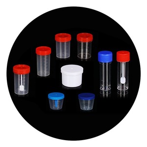 Gobelets d'échantillonnage Bang Sheng en PP avec couvercles et graduations pour la collecte d'urine, de crachats et de selles - Product Image 1