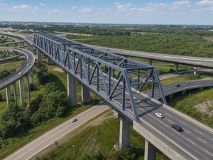 Puente de Carretera con Estructura de Acero, Pasarela Prefabricada, Carga Pesada, Personalizable OEM, Certificación CE, Resistente al Viento y al Fuego, Garantía de 5+ Años - Product Image 1