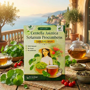 Organic Centella Asiatica Herbal Tea from Vietnam—Boost Immunity Daily (40 Tea Bags) - Product Image 1