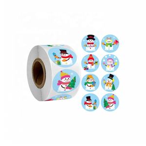 Etiquetas adhesivas de regalo del Polo Norte para niños, decoraciones para fiesta de Navidad, pegatinas personalizadas impermeables cosméticas, tamaño personalizado - Product Image 5