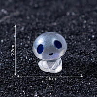 Figurines miniatures d'aliens en résine phosphorescentes, peintes à la main, artistiques, pour sacs cadeaux de Noël et de Pâques